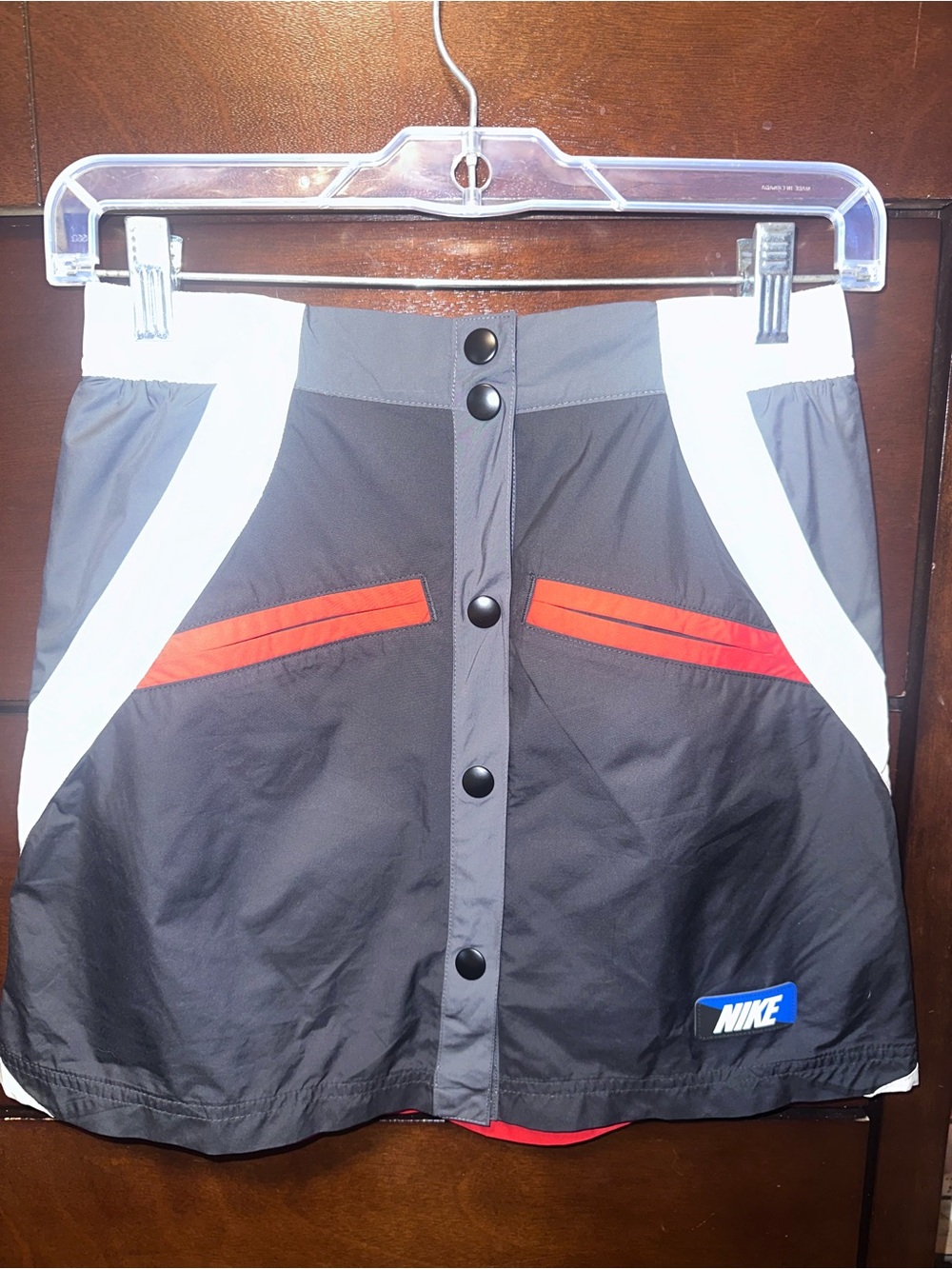 Nike Black and White Windbreaker skirt